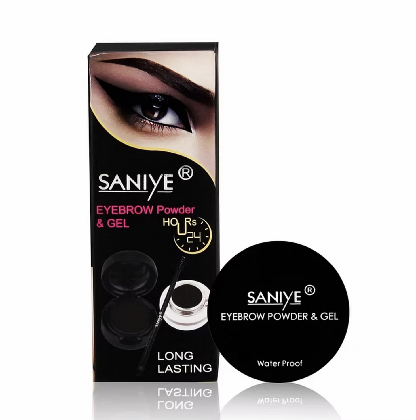 Delineador Gel + Sombra Para Ceja M250 (24 Pzas)
