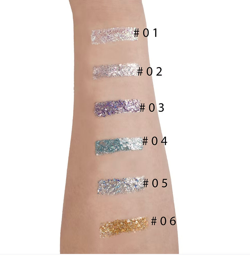 Sombra líquida con glitter R9037( 24 piezas)
