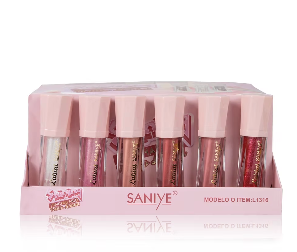 Lipgloss hinchalabios L1316 saniye (no seca mate) (24 pzas)