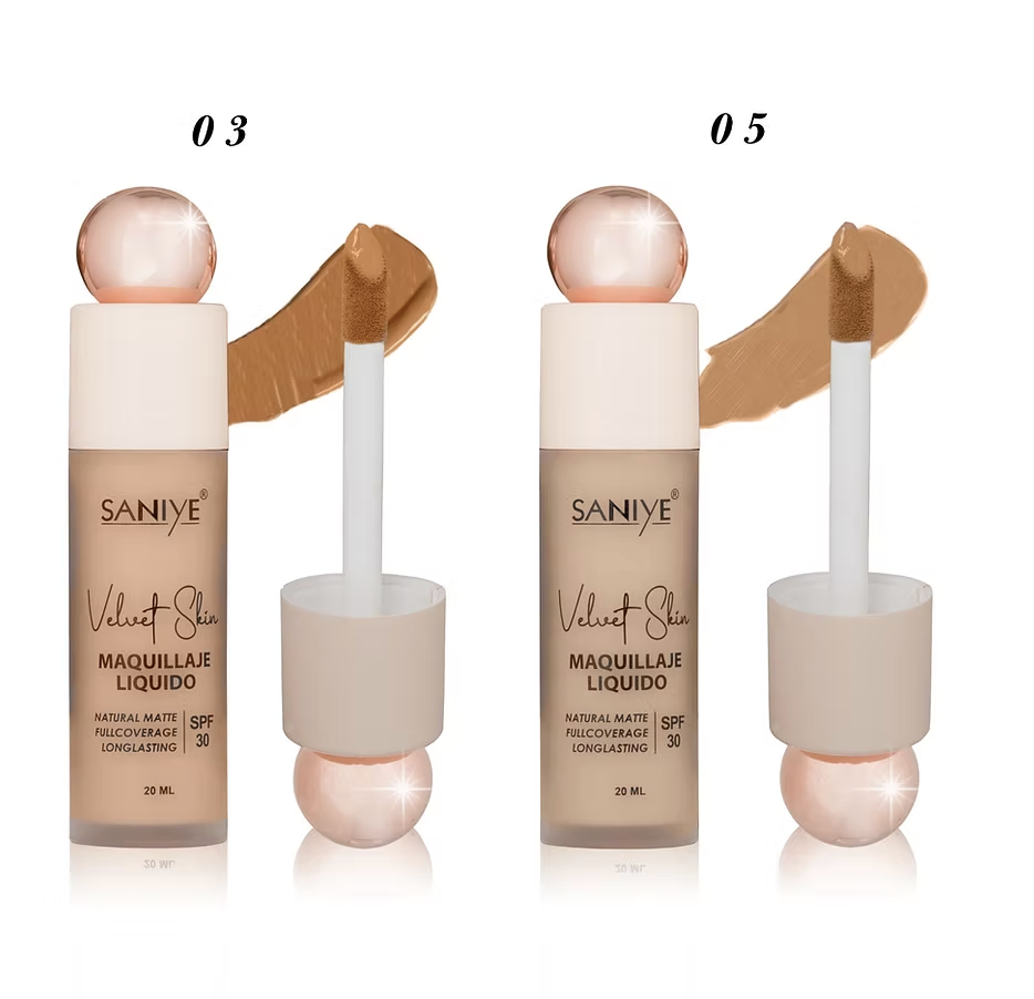 Maquillaje Líquido Mate R6018 (12 pzas)