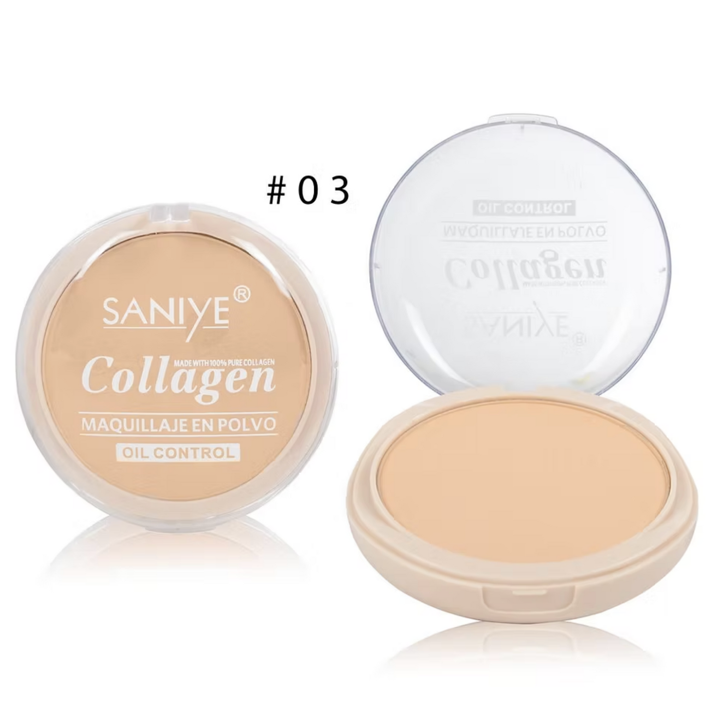 Polvo compacto con colágeno R1025G (12 Piezas)