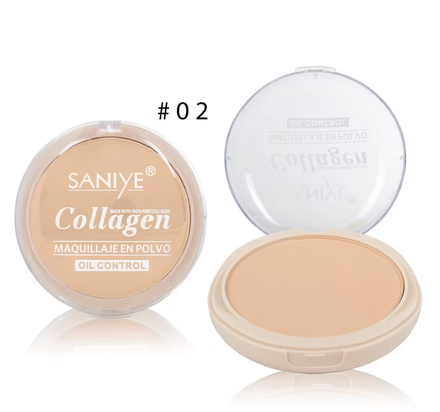 Polvo compacto con colágeno R1025G (12 Piezas)