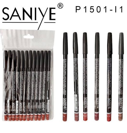 Lápiz para ojos y labios P1501-I (12 pzas)
