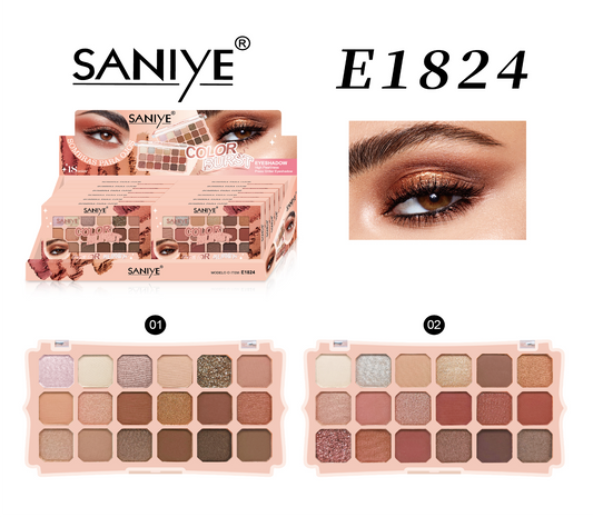 paleta de sombras e1824 saniye (12 pzas)
